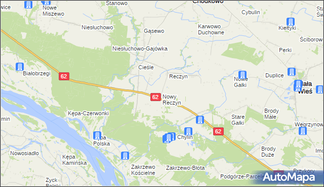 mapa Nowy Reczyn, Nowy Reczyn na mapie Targeo