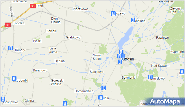 mapa Nowy Sielec, Nowy Sielec na mapie Targeo