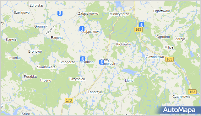 mapa Nowy Toporzyk, Nowy Toporzyk na mapie Targeo