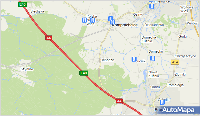 mapa Ochodze, Ochodze na mapie Targeo