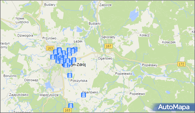 mapa Ogartowo, Ogartowo na mapie Targeo