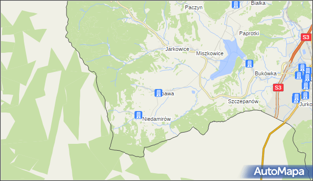 mapa Opawa, Opawa na mapie Targeo