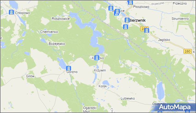 mapa Ostromęcko, Ostromęcko na mapie Targeo