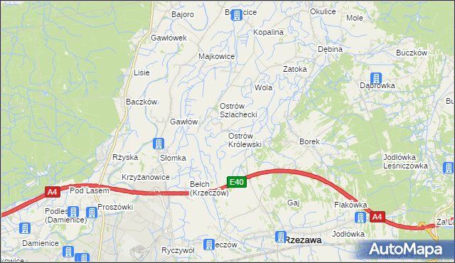 mapa Ostrów Królewski, Ostrów Królewski na mapie Targeo