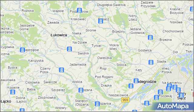 mapa Owieczka, Owieczka na mapie Targeo