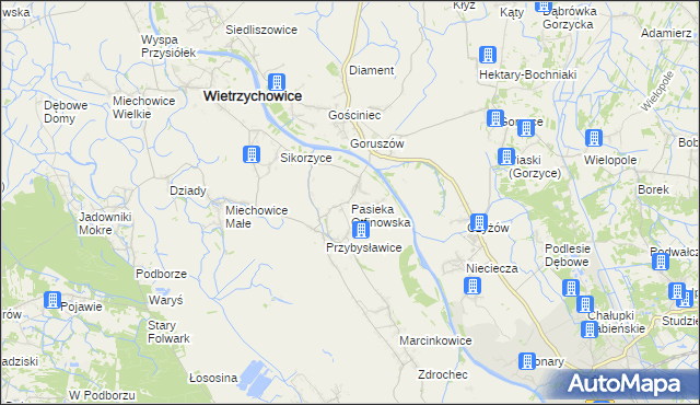 mapa Pasieka Otfinowska, Pasieka Otfinowska na mapie Targeo