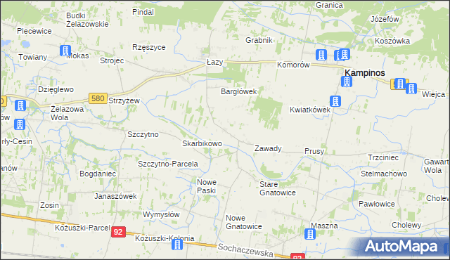 mapa Pasikonie, Pasikonie na mapie Targeo