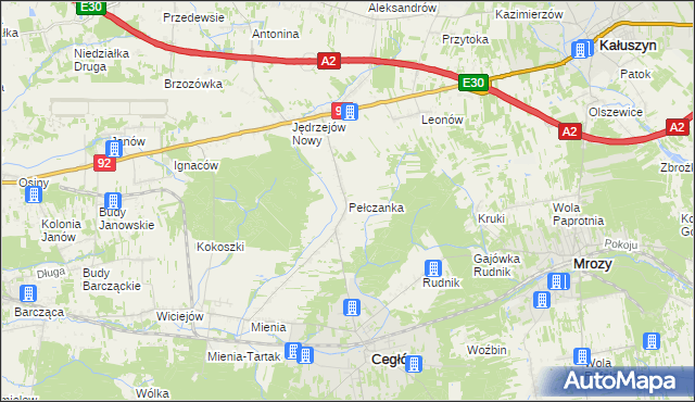 mapa Pełczanka, Pełczanka na mapie Targeo