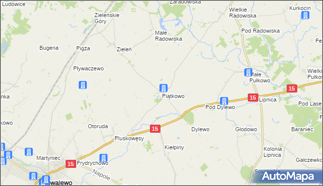 mapa Piątkowo gmina Kowalewo Pomorskie, Piątkowo gmina Kowalewo Pomorskie na mapie Targeo