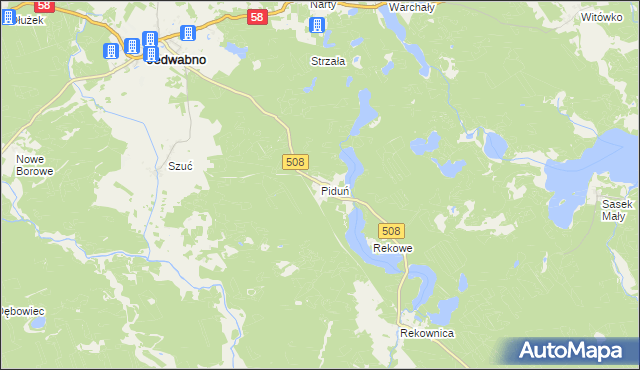 mapa Piduń, Piduń na mapie Targeo