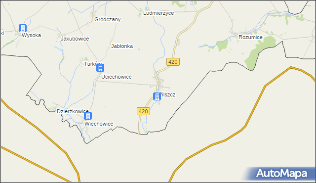 mapa Pilszcz, Pilszcz na mapie Targeo