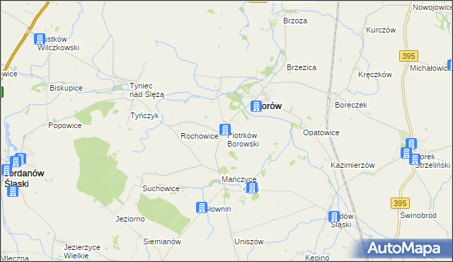 mapa Piotrków Borowski, Piotrków Borowski na mapie Targeo