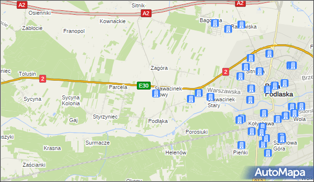 mapa Planowa, Planowa na mapie Targeo