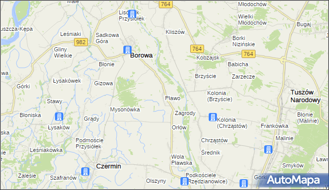 mapa Pławo, Pławo na mapie Targeo