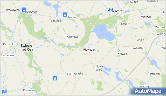 mapa Płowężek, Płowężek na mapie Targeo