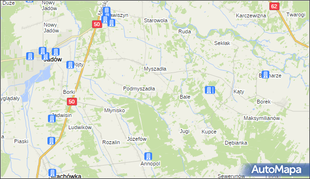 mapa Podbale, Podbale na mapie Targeo