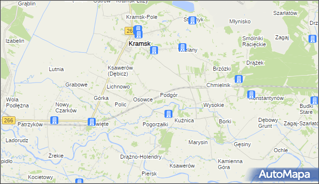 mapa Podgór, Podgór na mapie Targeo