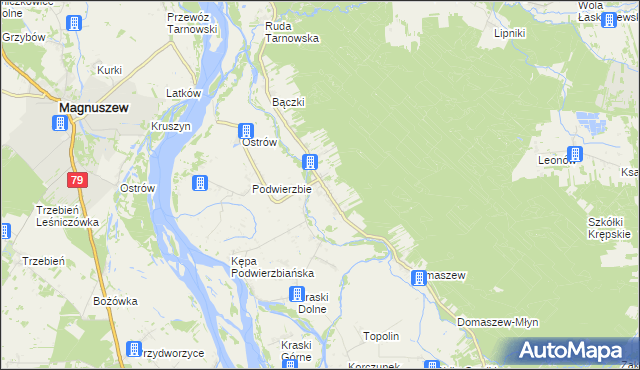 mapa Podłęż, Podłęż na mapie Targeo