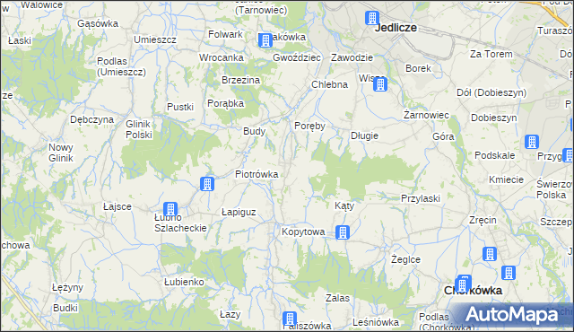 mapa Podniebyle, Podniebyle na mapie Targeo