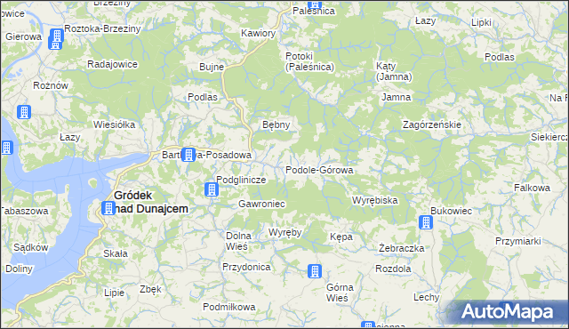 mapa Podole-Górowa, Podole-Górowa na mapie Targeo