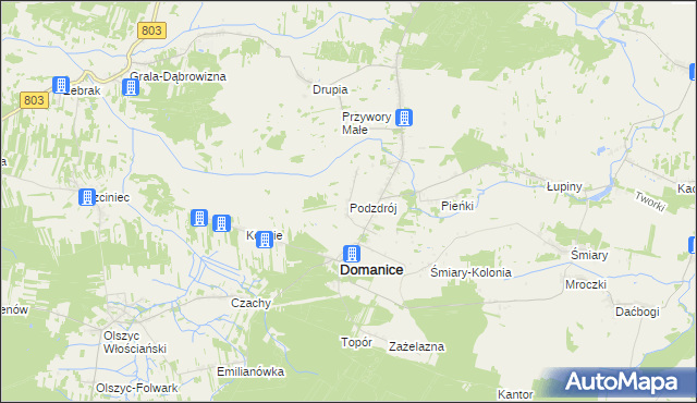 mapa Podzdrój, Podzdrój na mapie Targeo