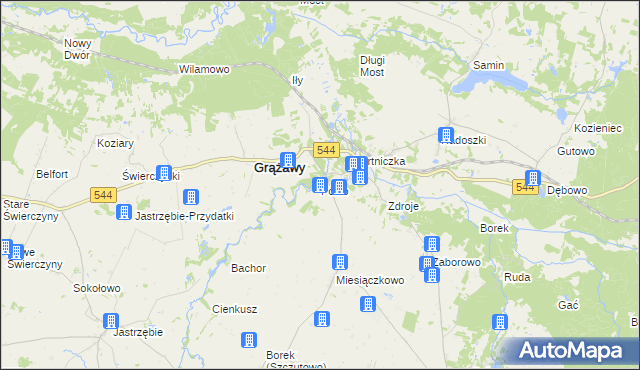 mapa Pólko gmina Górzno, Pólko gmina Górzno na mapie Targeo