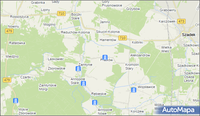 mapa Pratków, Pratków na mapie Targeo