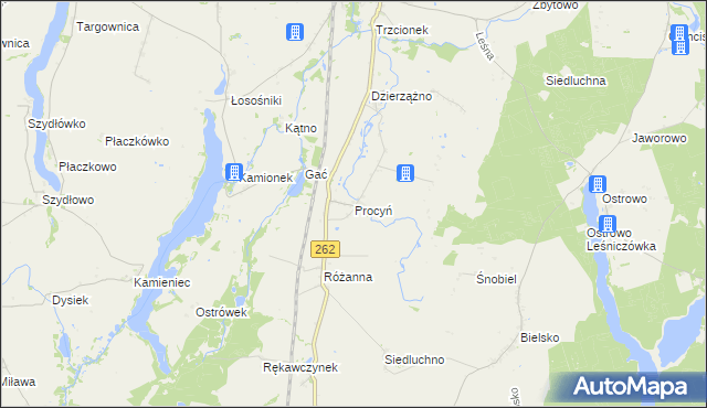 mapa Procyń, Procyń na mapie Targeo