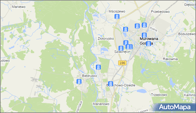 mapa Promnice gmina Czerwonak, Promnice gmina Czerwonak na mapie Targeo