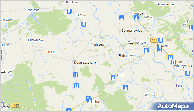 mapa Prusinów, Prusinów na mapie Targeo