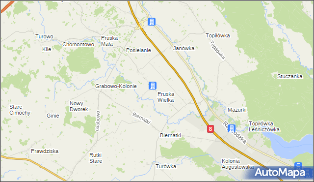 mapa Pruska Wielka, Pruska Wielka na mapie Targeo