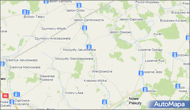 mapa Pruszanka Mała, Pruszanka Mała na mapie Targeo