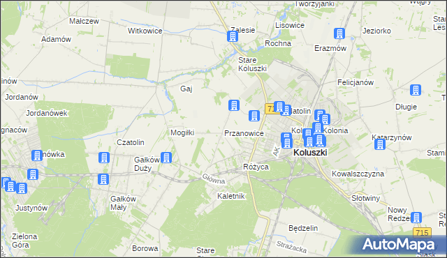 mapa Przanowice, Przanowice na mapie Targeo