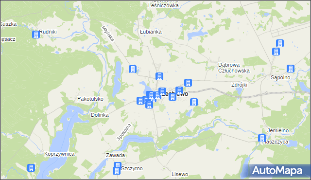 mapa Przechlewo, Przechlewo na mapie Targeo