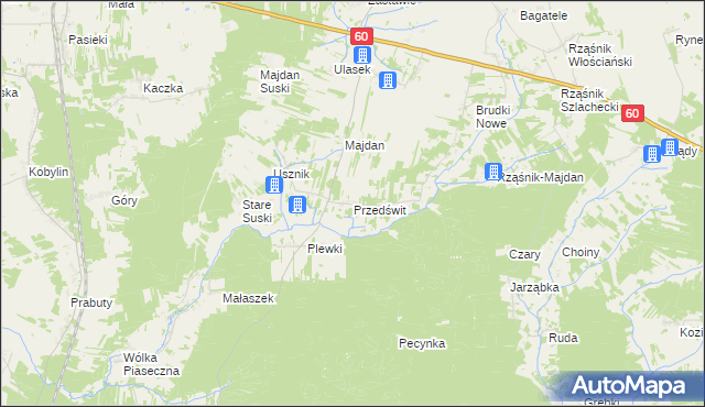 mapa Przedświt, Przedświt na mapie Targeo