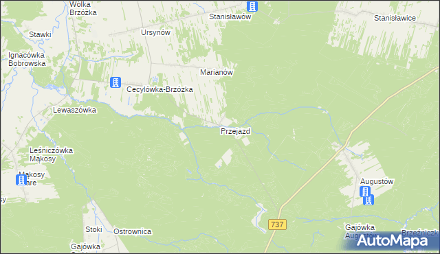 mapa Przejazd, Przejazd na mapie Targeo