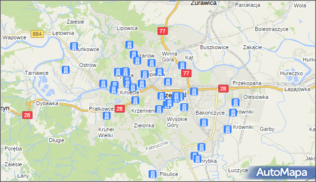 mapa Przemyśla, Przemyśl na mapie Targeo