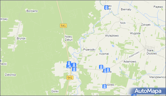 mapa Przerodki, Przerodki na mapie Targeo