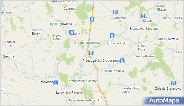 mapa Przeździecko-Mroczki, Przeździecko-Mroczki na mapie Targeo