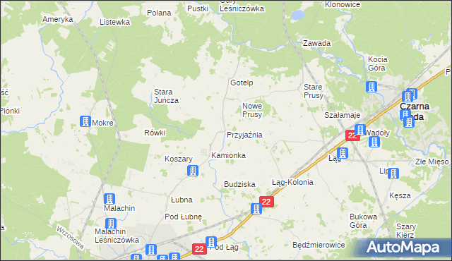 mapa Przyjaźnia, Przyjaźnia na mapie Targeo