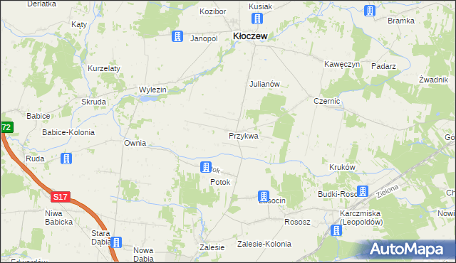 mapa Przykwa, Przykwa na mapie Targeo