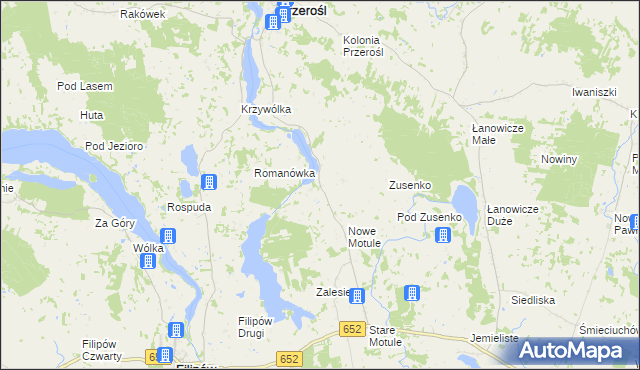 mapa Przystajne, Przystajne na mapie Targeo