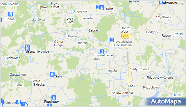 mapa Przystałowice Małe, Przystałowice Małe na mapie Targeo