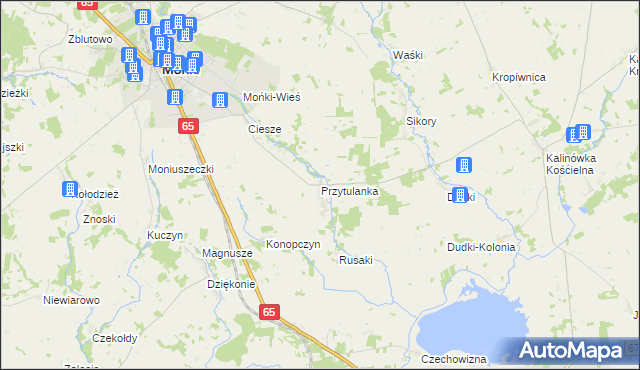 mapa Przytulanka, Przytulanka na mapie Targeo