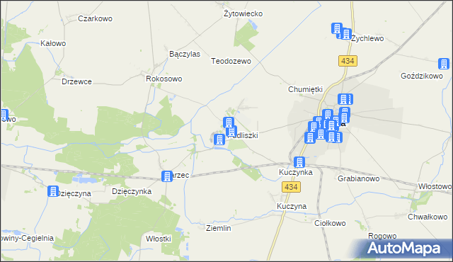 mapa Pudliszki, Pudliszki na mapie Targeo