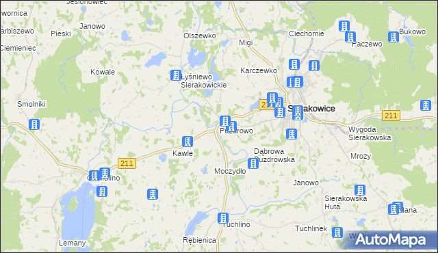 mapa Puzdrowo, Puzdrowo na mapie Targeo