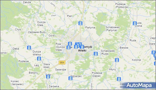 mapa Radomyśl Wielki, Radomyśl Wielki na mapie Targeo