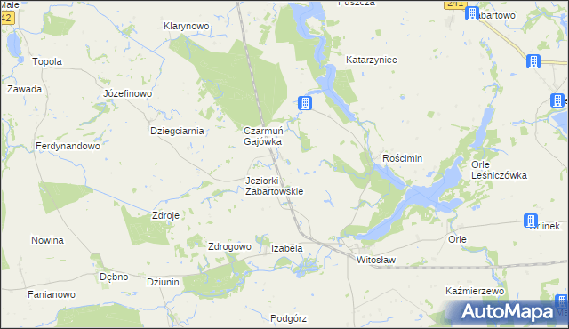 mapa Rajgród gmina Mrocza, Rajgród gmina Mrocza na mapie Targeo