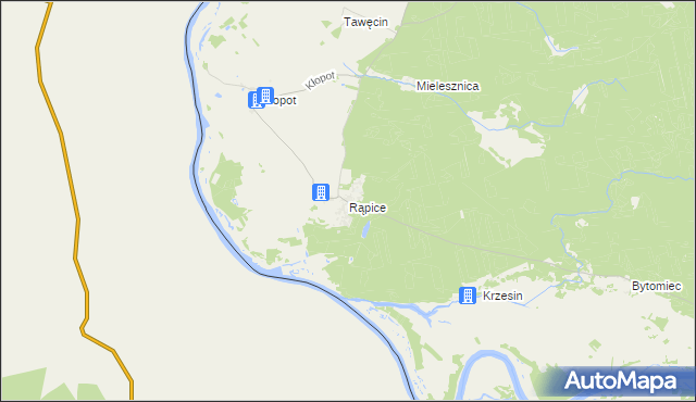 mapa Rąpice, Rąpice na mapie Targeo