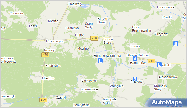 mapa Reduchów-Kolonia, Reduchów-Kolonia na mapie Targeo